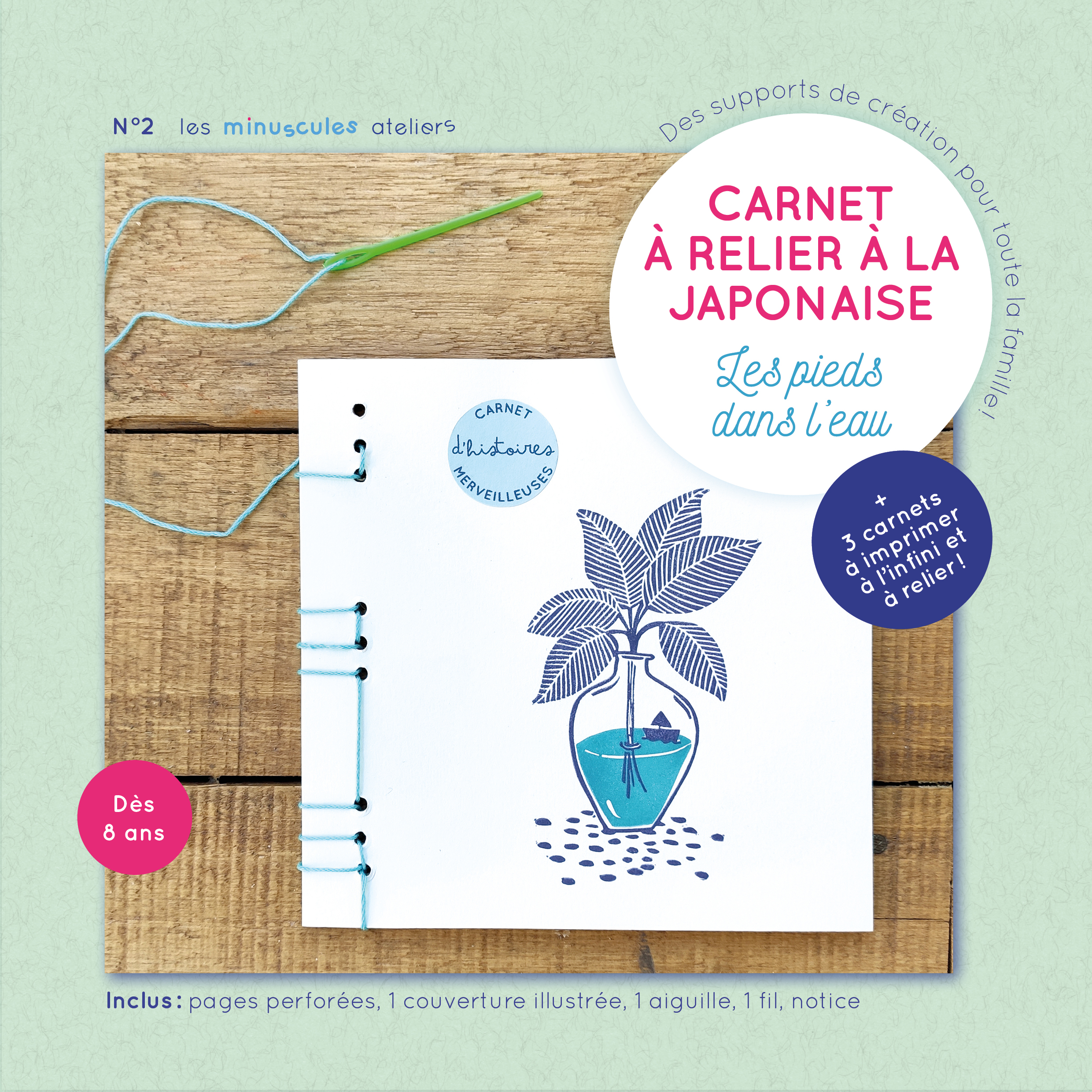 Kit créatif - N°2 Carnet à relier