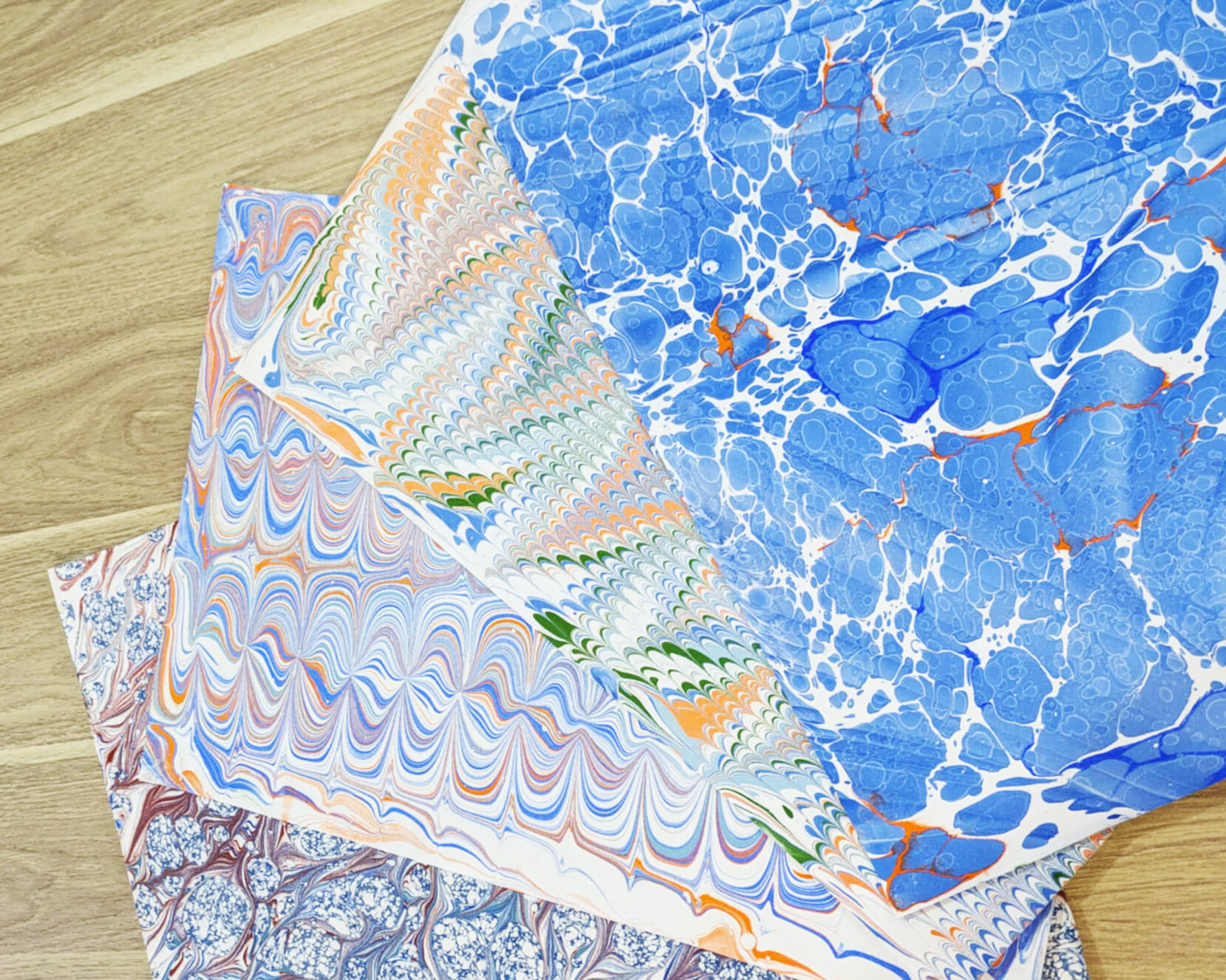 Atelier "Découvrez le papier marbré"