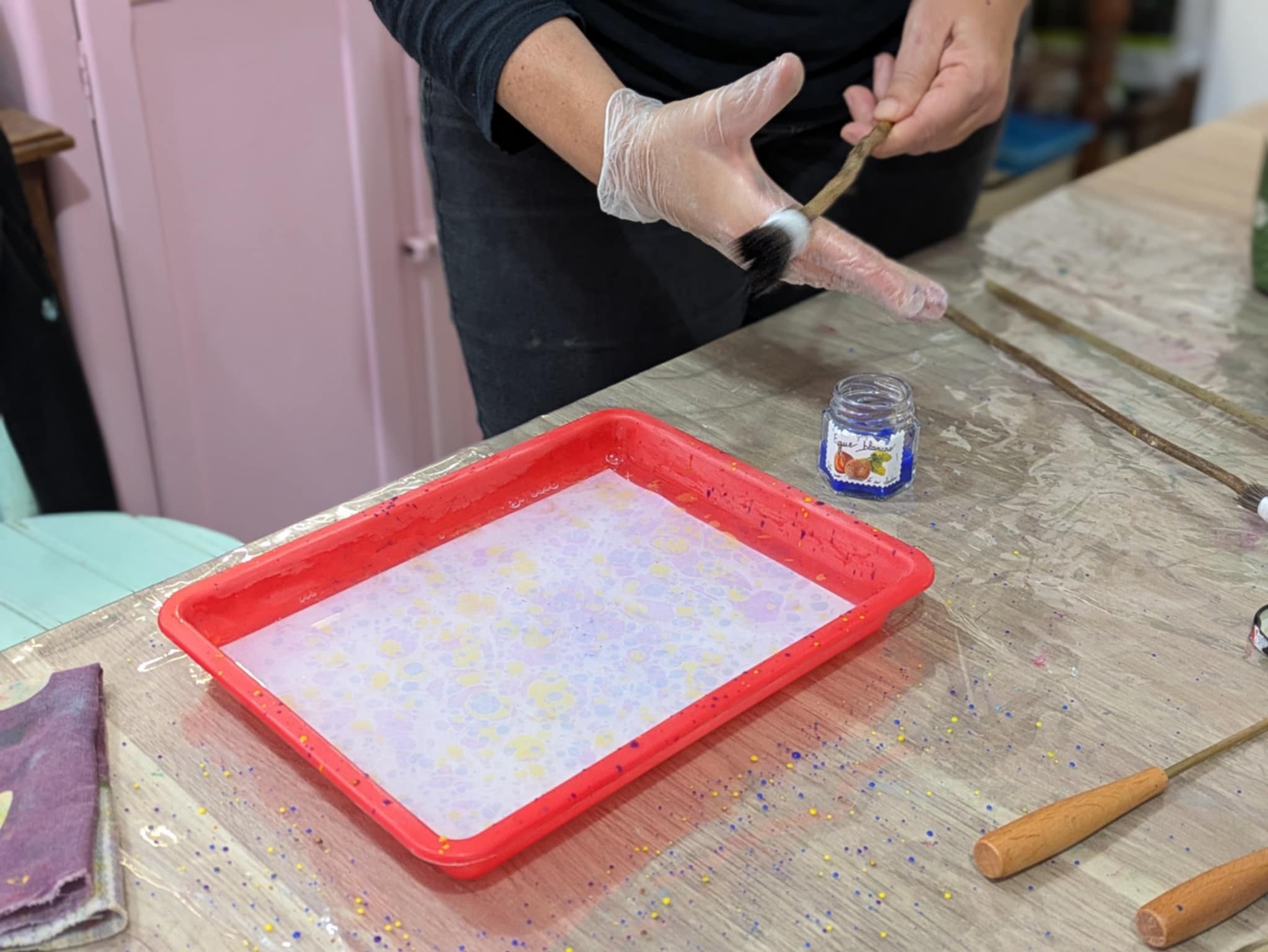 Atelier "Découvrez le papier marbré" – Image 4