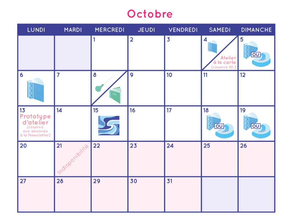 programme atelier octobre