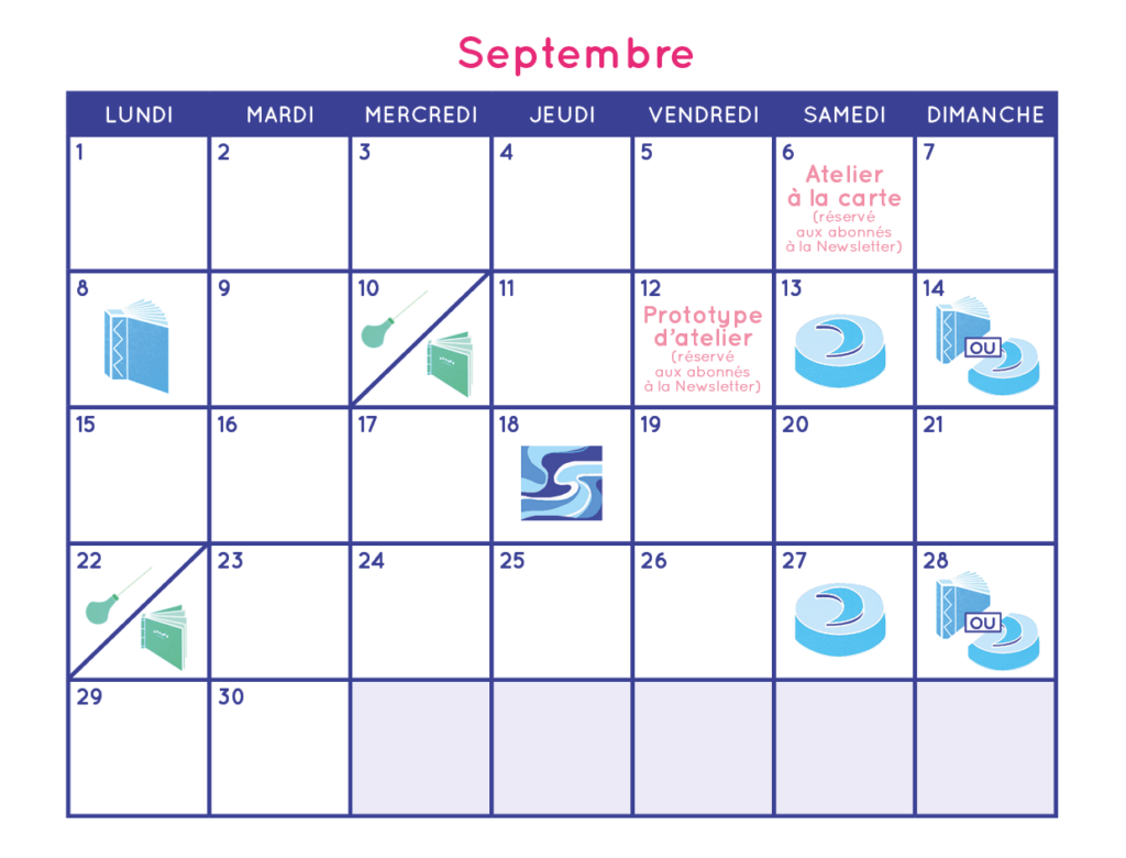programme atelier septembre