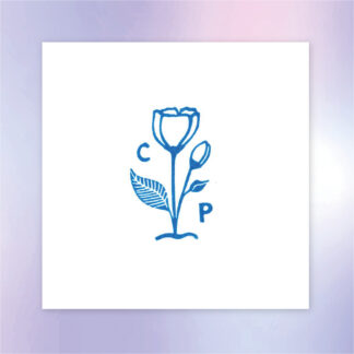 Tampon ex-libris « Tulipe » personnalisable – Gravé à la main à Lyon sur bois flotté